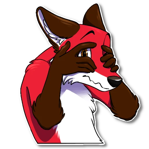 Sticker Xavier Fox, by Una - 4