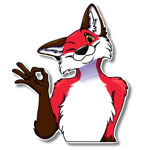 Sticker Xavier Fox, by Una - 3