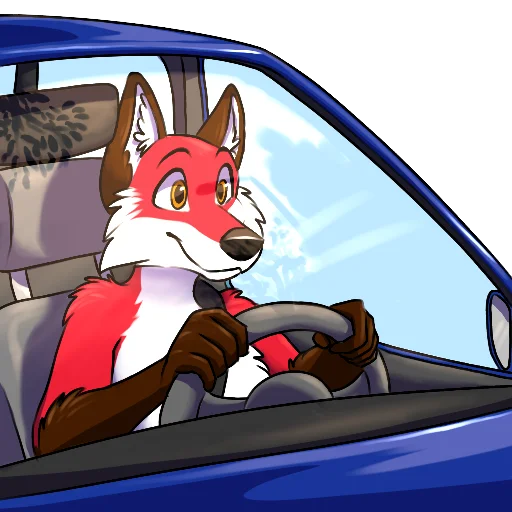 Sticker Xavier Fox, by Una - 2
