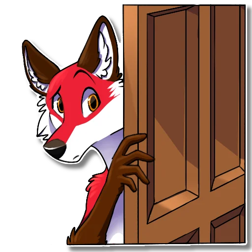 Sticker Xavier Fox, by Una - 1