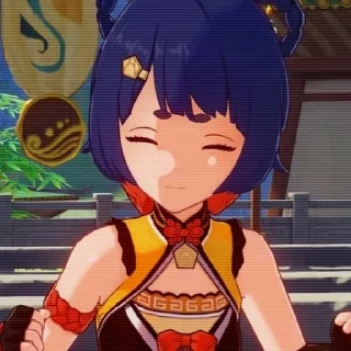 Стикер `Сян Лин | @genshinbyevico - 4