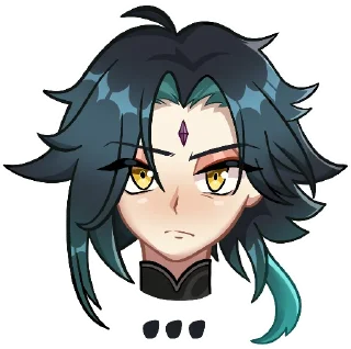 Sticker Сяо от @ELFYART - 1