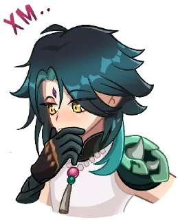 Sticker Сяо от @ELFYART - 4