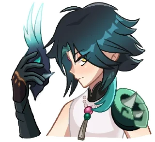 Sticker Сяо от @ELFYART - 0