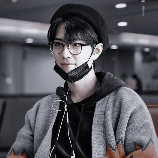 human face person headphones