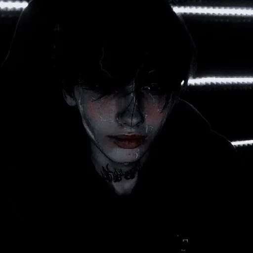 человеческое лицо ужас темнота