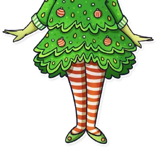 Стикер 🎄Frogs🎄@MasterLamaArt - 4