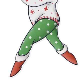 Стикер 🎄Frogs🎄@MasterLamaArt - 5