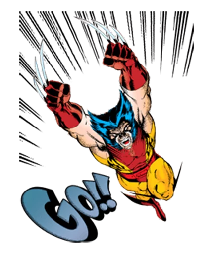 Sticker XmenWolverine - 1