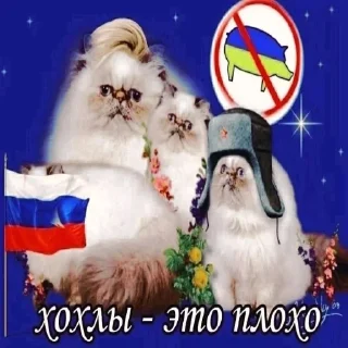 Sticker Хохлыыы - 0