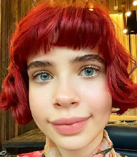 person human face red hair