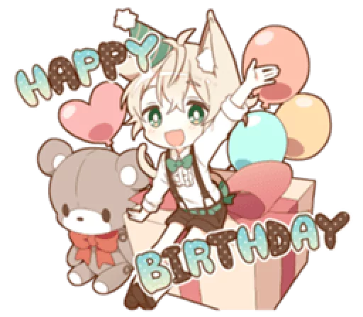 Sticker @stickersLine YURUNEKO sticker for celebrations - 9