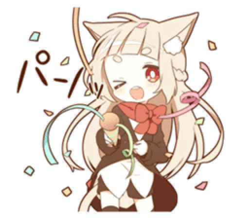 Sticker @stickersLine YURUNEKO sticker for celebrations - 6