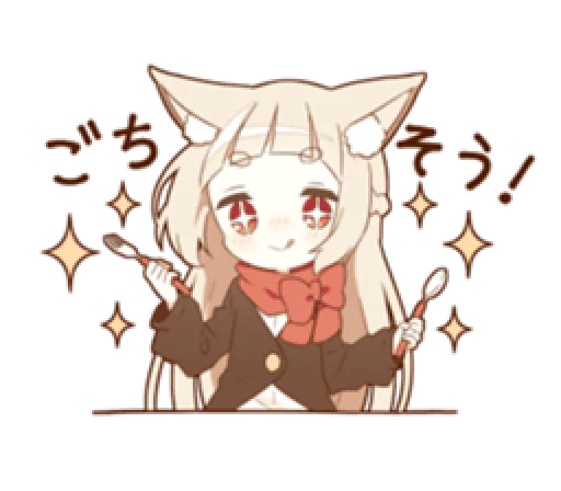 Sticker @stickersLine YURUNEKO sticker for celebrations - 5