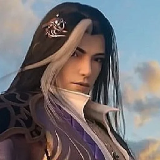 небо человеческое лицо cg иллюстрация