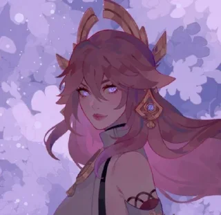 Sticker Yae Miko @itsgensharts - 1