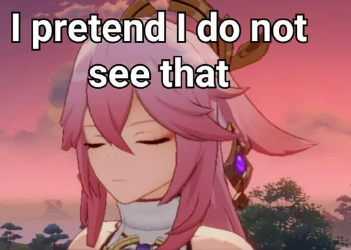 Sticker Yae Miko SIMP - 1