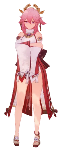 Sticker Яэ Мико - @i_Love_Akame - 9