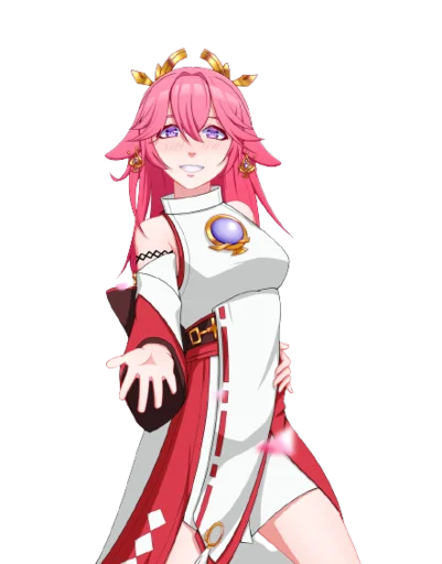 Sticker Яэ Мико - @i_Love_Akame - 8