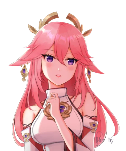 Sticker Яэ Мико - @i_Love_Akame - 7