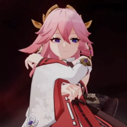 Sticker Яэ Мико - @i_Love_Akame - 4