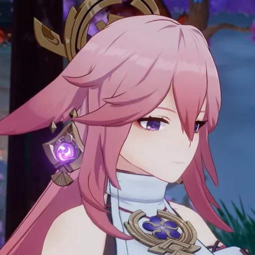 Sticker Яэ Мико - @i_Love_Akame - 3