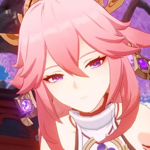 Sticker Яэ Мико - @i_Love_Akame - 1