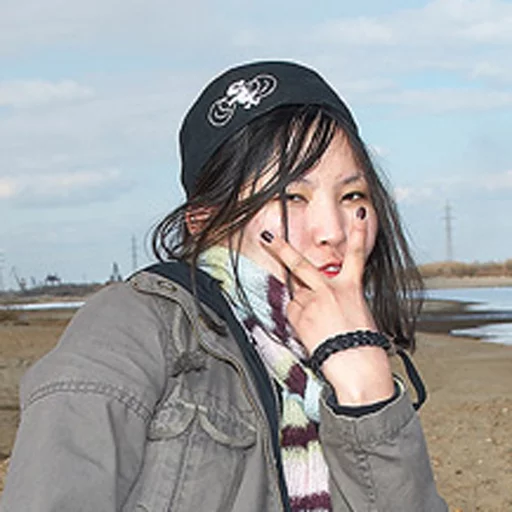 person human face sky