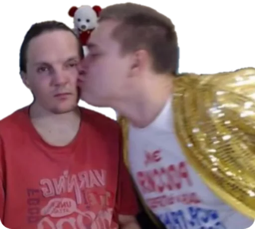 kiss person human face