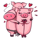 Стикер Pig @stickersb2b - 1
