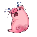Стикер Pig @stickersb2b - 7