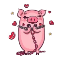 Стикер Pig @stickersb2b - 5