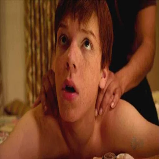 person indoor human face