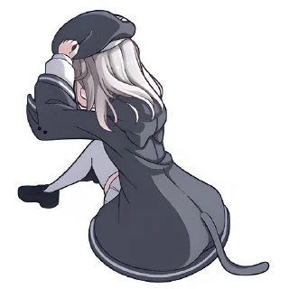 Стикер Умная-тян @nyasticks - 8