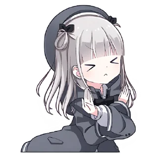 Стикер Умная-тян @nyasticks - 2