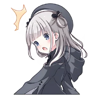 Стикер Умная-тян @nyasticks - 11