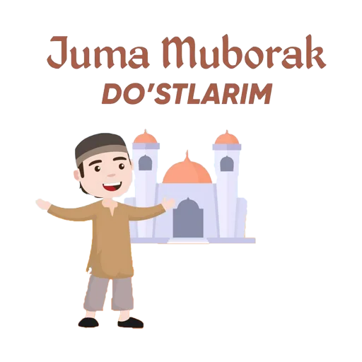 Sticker @Yosinbek_Xojimatov'ning Animatsion Stikerlar To'plami. - 11