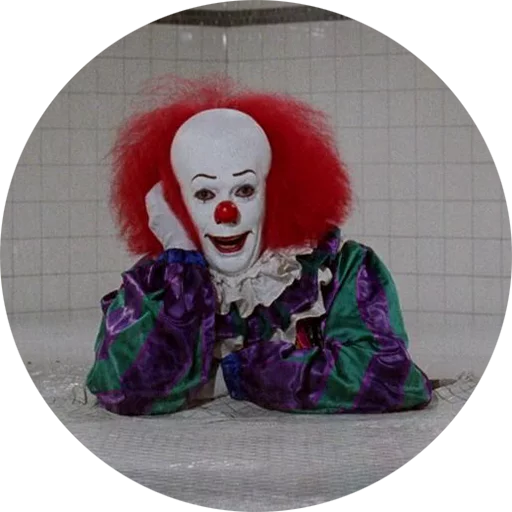 клоун человеческое лицо комнатный