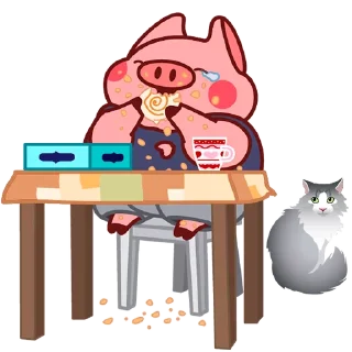 Стикер Твой Свин Валера/Your Pig Valera(@Mari_Deinos) - 11