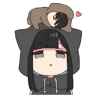 Стикер Юрудура-кун (BIG) @nyasticks - 3