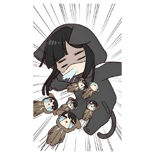 Стикер Юрудура-кун (BIG) @nyasticks - 11