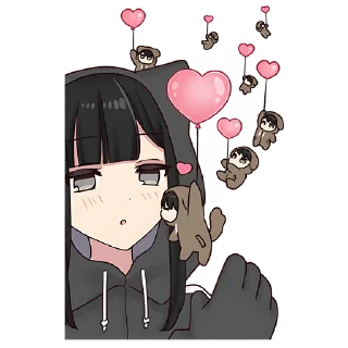 Стикер Юрудура-кун (BIG) @nyasticks - 4