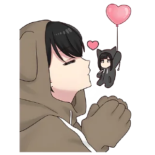 Стикер Юрудура-кун (BIG) @nyasticks - 10