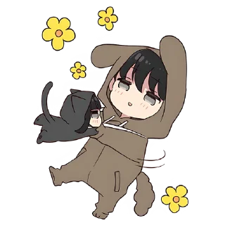 Стикер Юрудура-кун (BIG) @nyasticks - 7