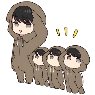 Стикер Юрудура-кун (BIG) @nyasticks - 5