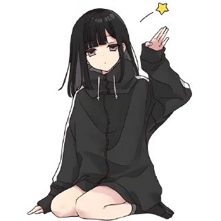 Sticker Юрудура-тян [BIG] @Nyasticks - 10