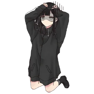 Sticker Юрудура-тян [BIG] @Nyasticks - 11