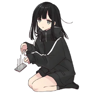 Sticker Юрудура-тян [BIG] @Nyasticks - 4