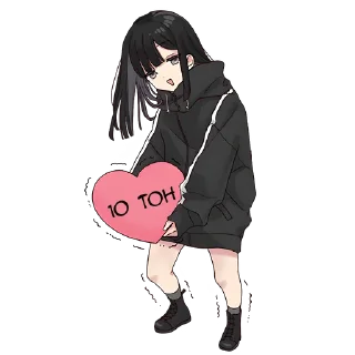 Sticker Юрудура-тян [BIG] @Nyasticks - 3