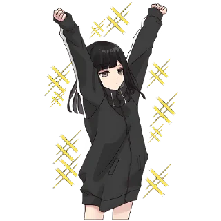 Sticker Юрудура-тян [BIG] @Nyasticks - 8